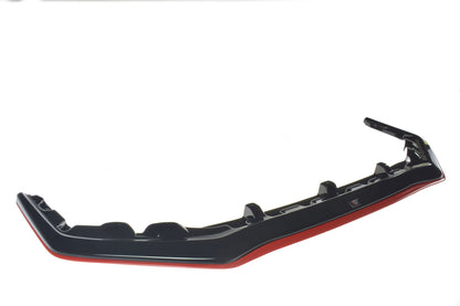 Front Ansatz passend für V.3 passend für SUBARU  WRX STI schwarz+Rot Hochglanz
