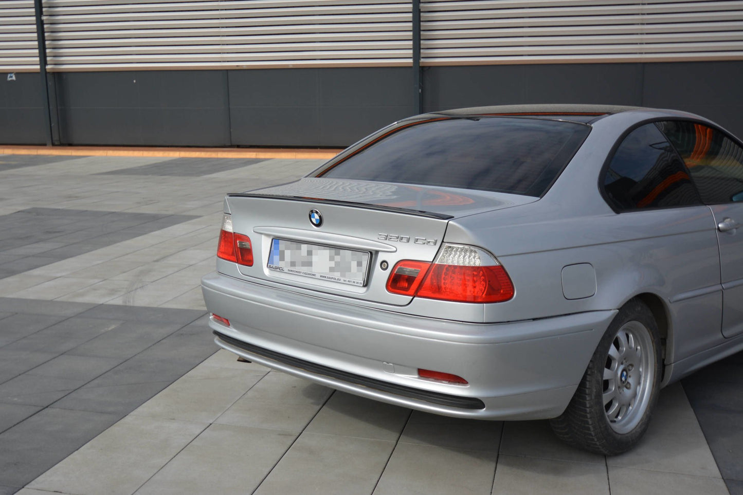 Spoiler CAP für BMW 3er E46 COUPE vor Facelift schwarz matt