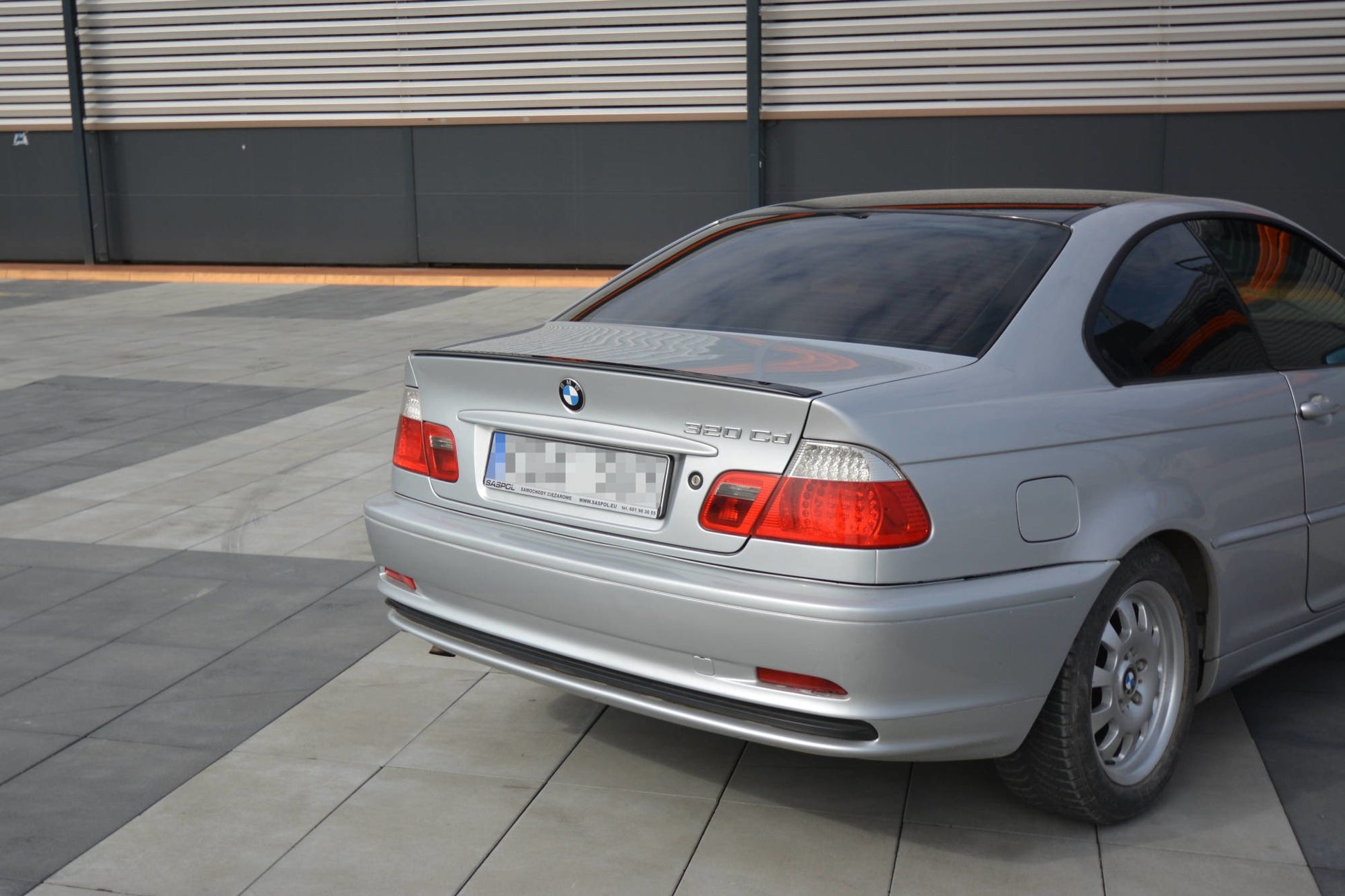Spoiler CAP für BMW 3er E46 COUPE vor Facelift schwarz Hochglanz