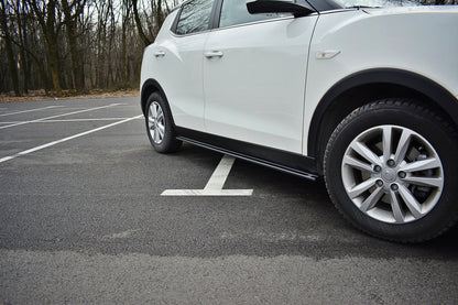 Seitenschweller Ansatz für SSANGYONG TIVOLI schwarz matt