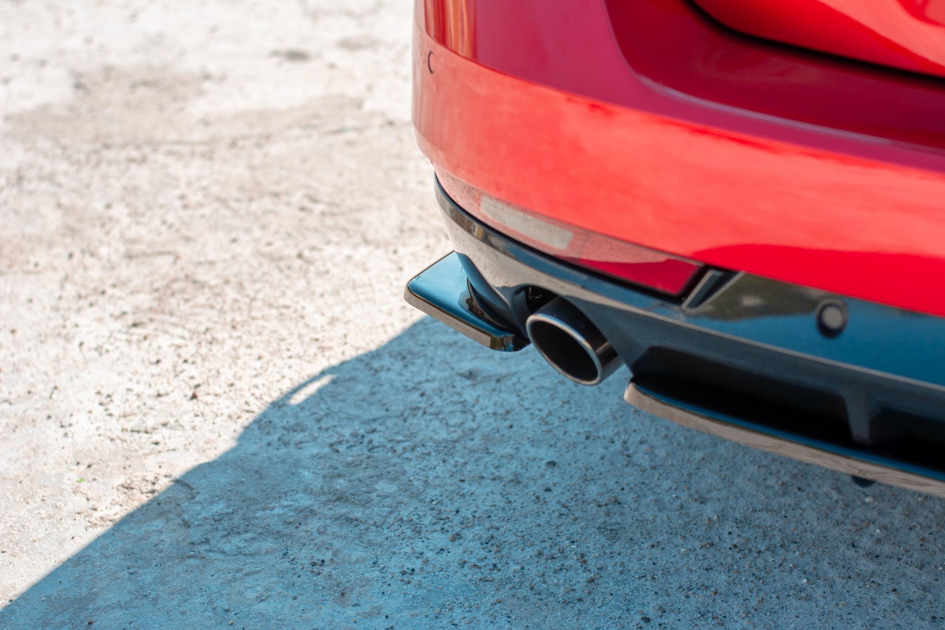 Heck Ansatz Flaps Diffusor für Peugeot 508 SW Mk2 schwarz Hochglanz