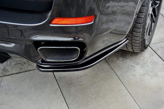 Heck Ansatz Flaps Diffusor für BMW X5 F15 M Paket schwarz Hochglanz