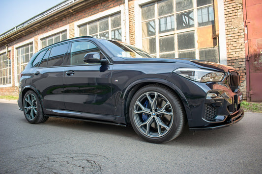 Seitenschweller Ansatz für BMW X5 G05 M Paket Carbon Look