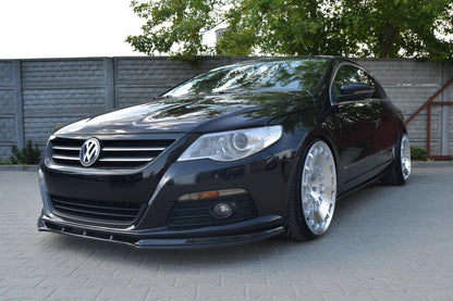 Front Ansatz für VW PASSAT CC vor Facelift, STANDARD STOßSTANGE schwarz matt