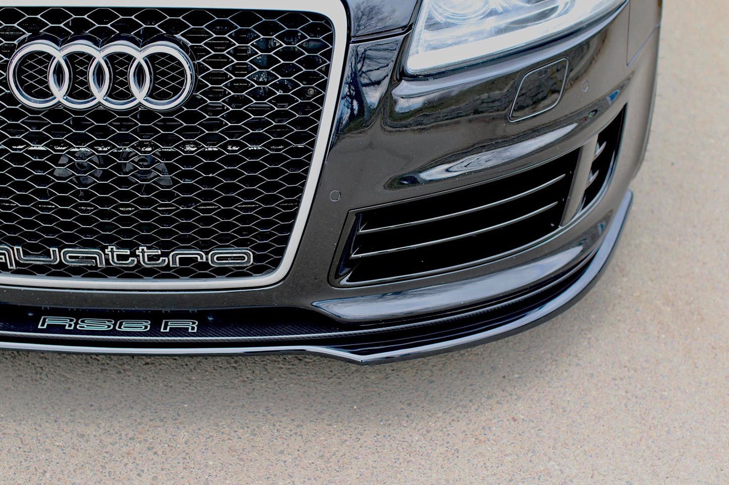 Front Ansatz für AUDI RS6 C6 schwarz matt