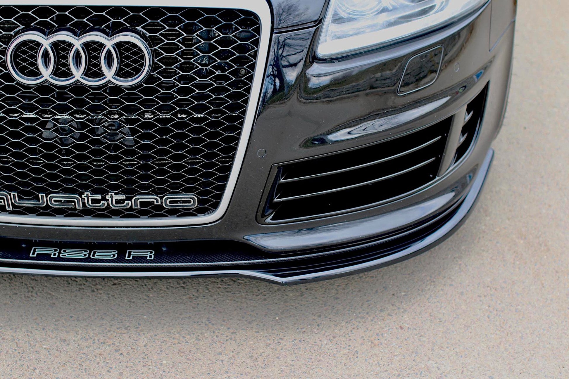 Front Ansatz für AUDI RS6 C6 schwarz matt