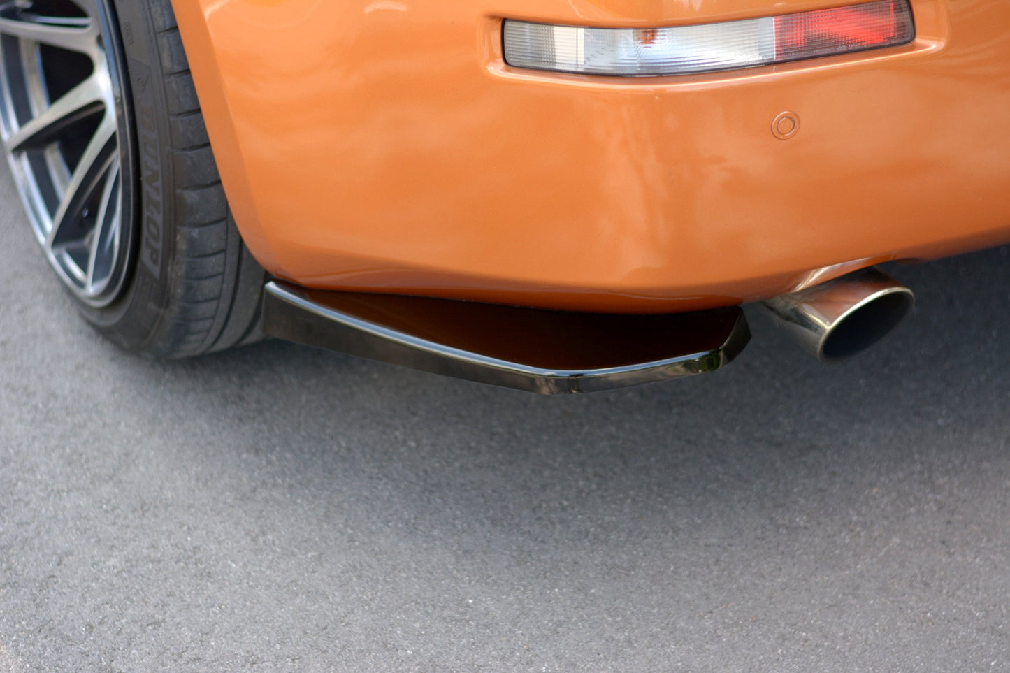 Heck Ansatz Flaps Diffusor für NISSAN 350Z Carbon Look
