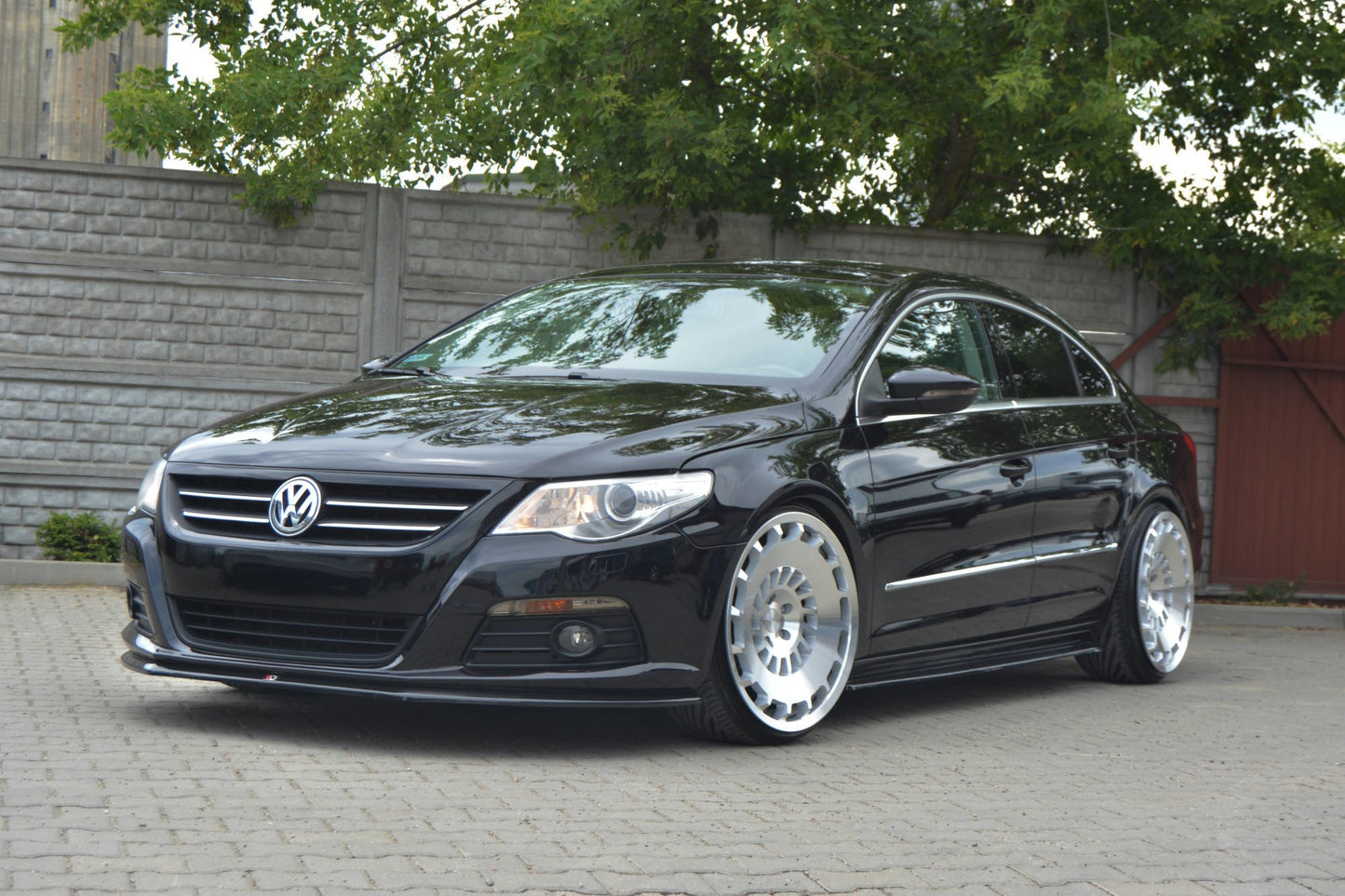 Seitenschweller Ansatz für VW PASSAT CC STANDARD schwarz matt