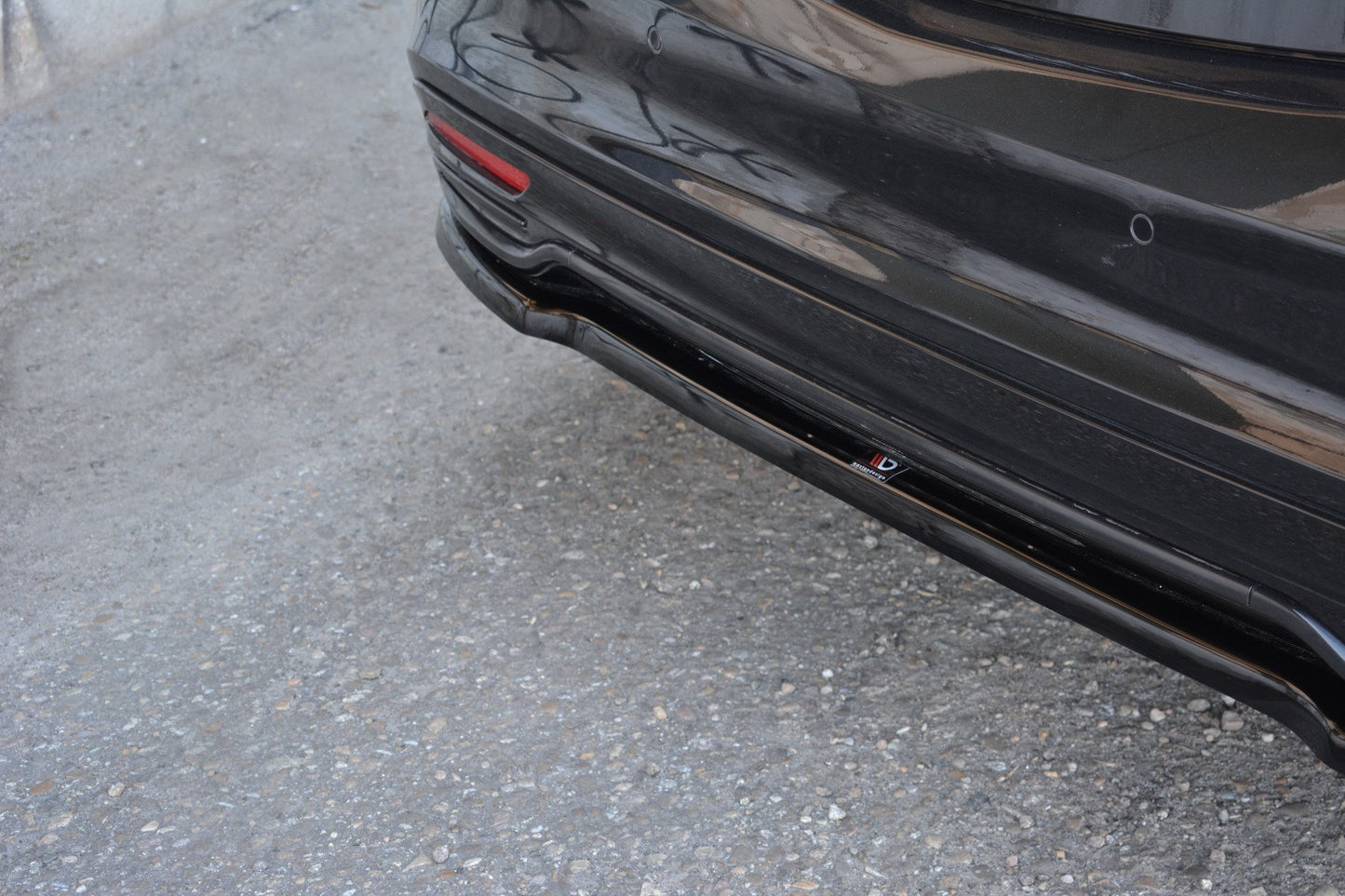 Mittlerer Diffusor Heck Ansatz für Mercedes S-KLASSE AMG-LINE W222 Carbon Look