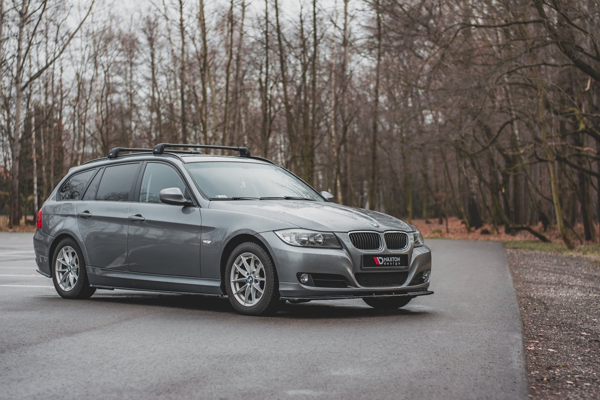 Seitenschweller Ansatz für BMW 3er E90/E91 Facelift schwarz matt