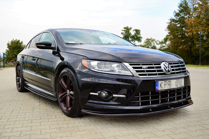 Front Ansatz für VOLKSWAGEN CC R-LINE schwarz matt