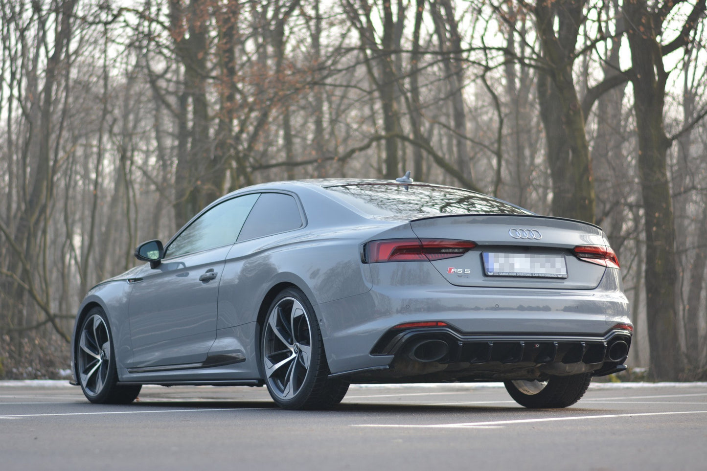 Diffusor Heck Ansatz für Audi RS5 F5 Coupe / Sportback Carbon Look