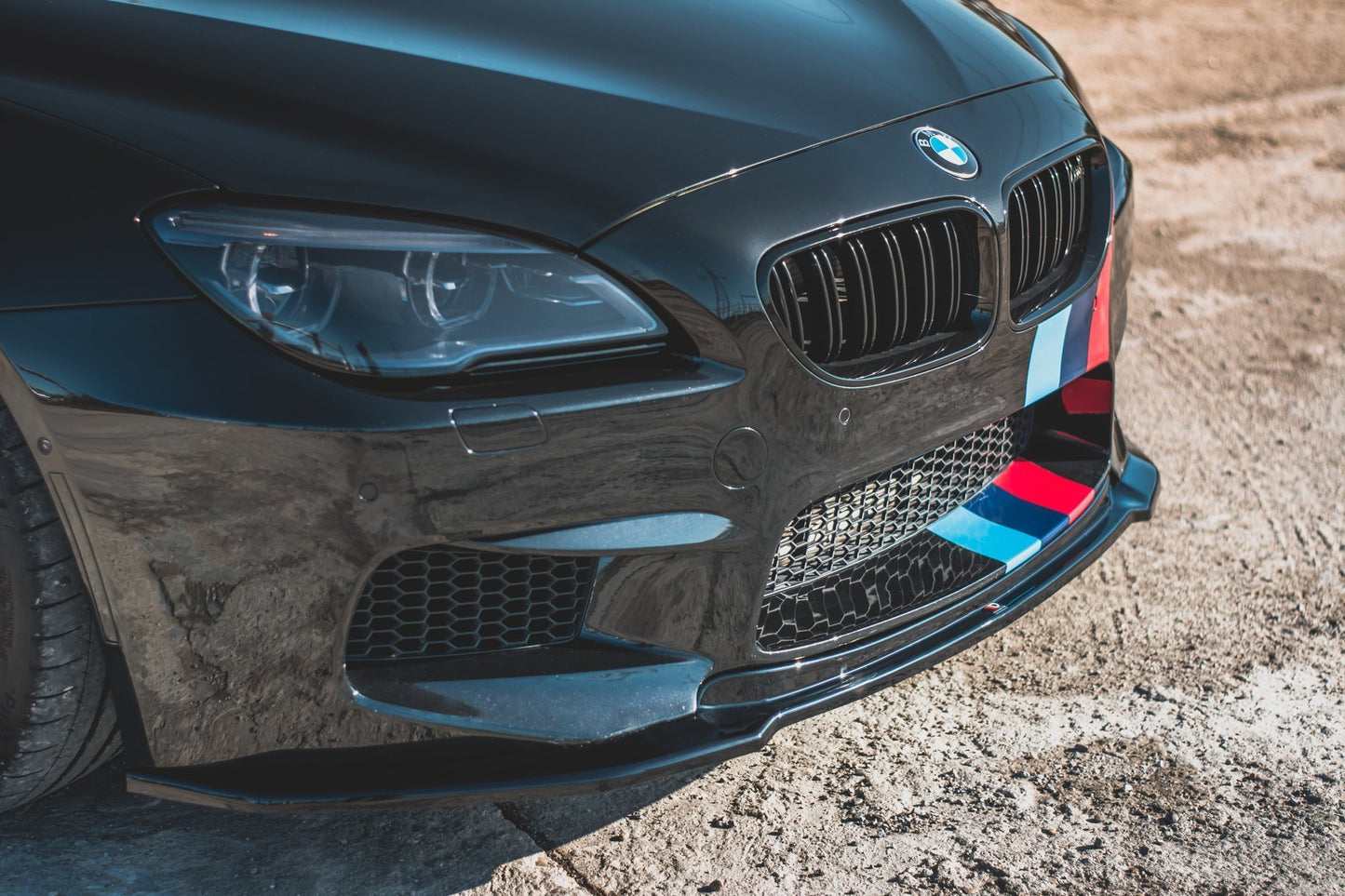 Front Ansatz V.2 für BMW M6 F06 Gran Coupe schwarz Hochglanz