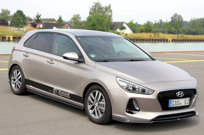 Front Ansatz V.1 für HYUNDAI I30 MK3 HATCHBACK  schwarz Hochglanz