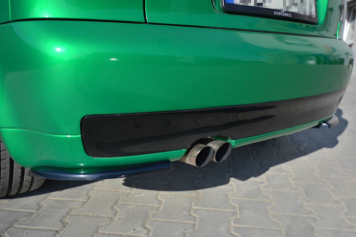Heck Ansatz Flaps Diffusor für AUDI S3 8L schwarz matt