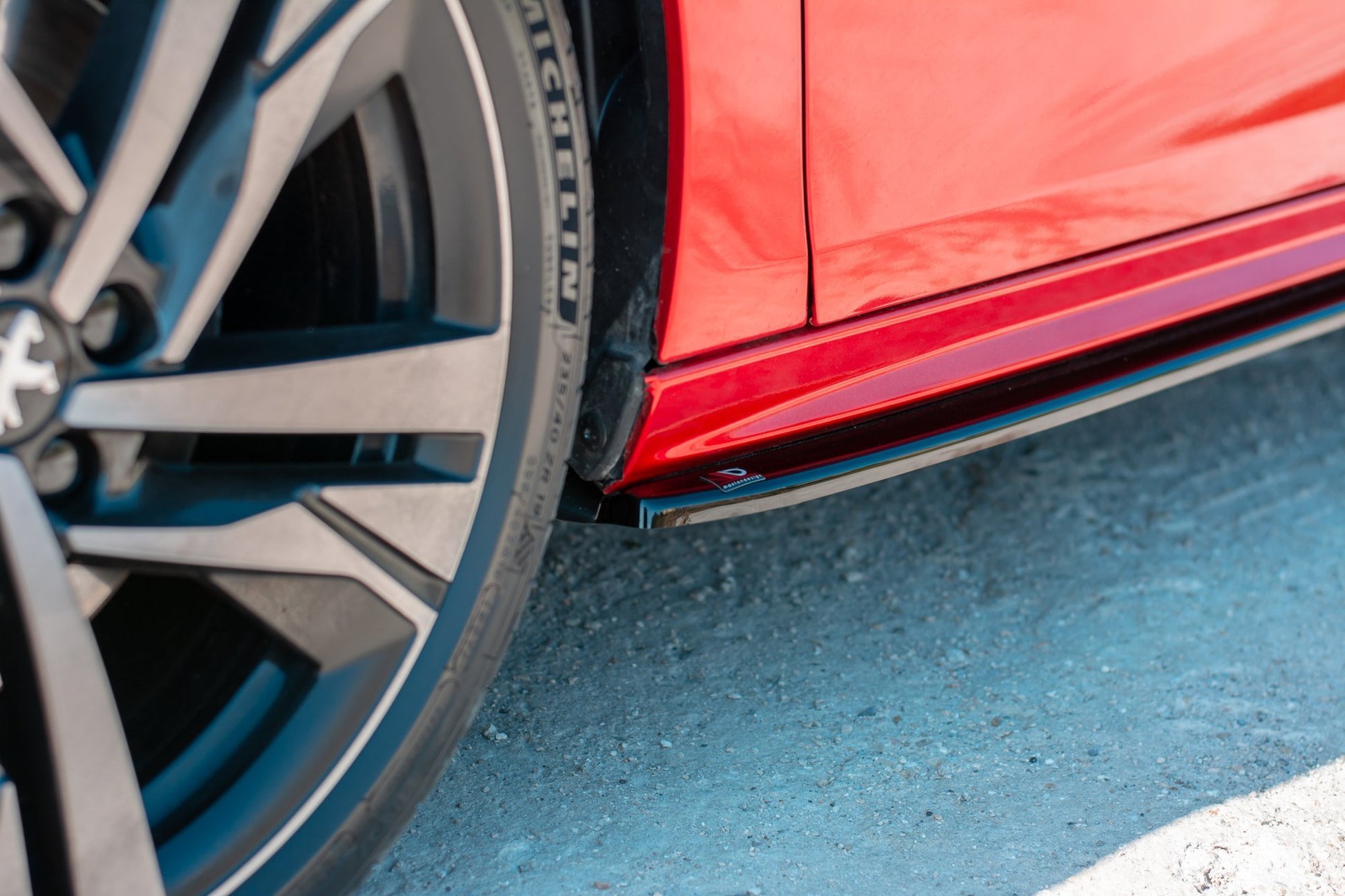 Seitenschweller Ansatz für Peugeot 508 Mk2 schwarz matt