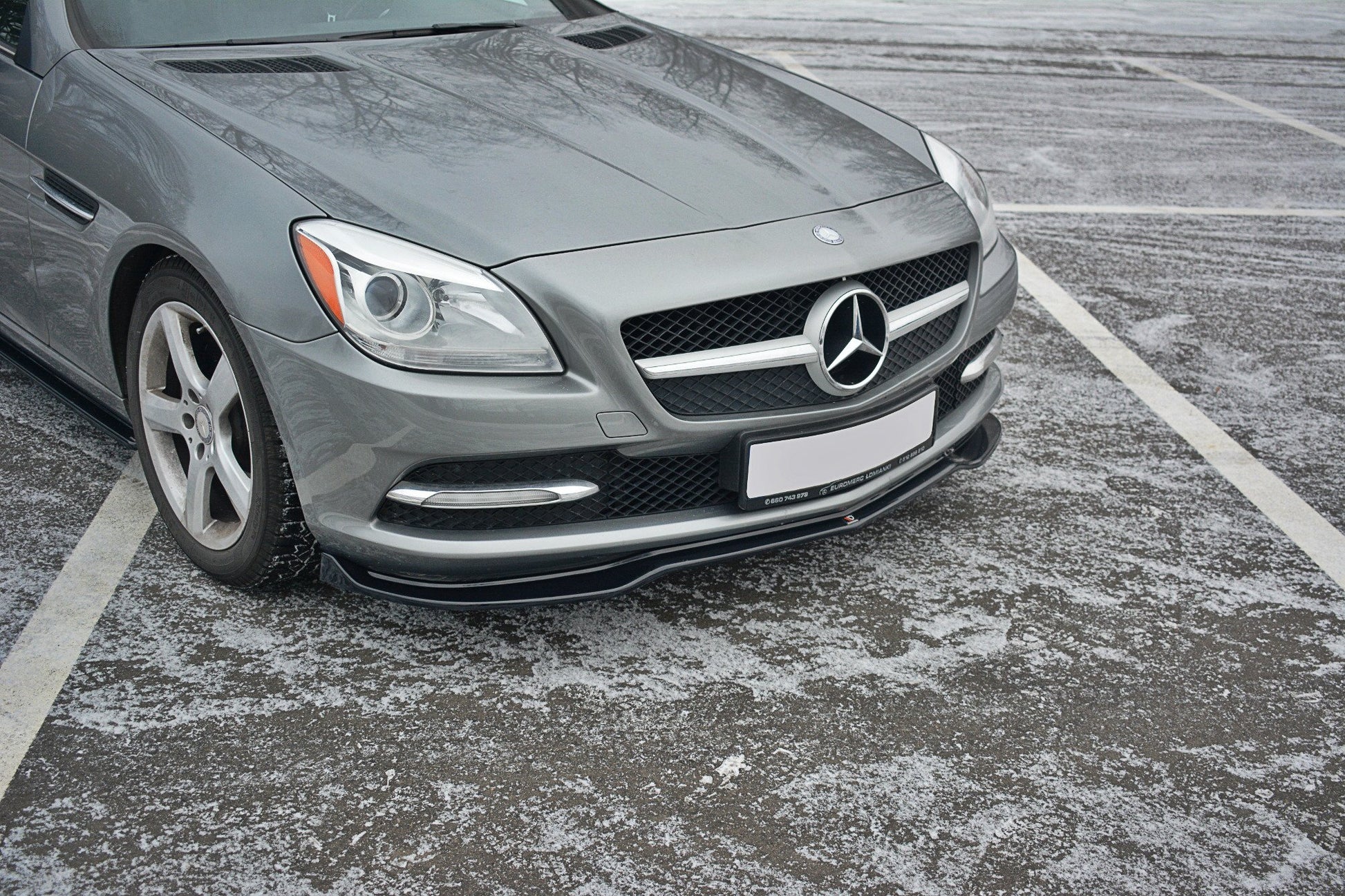 Front Ansatz V.1 für Mercedes SLK R172  schwarz Hochglanz