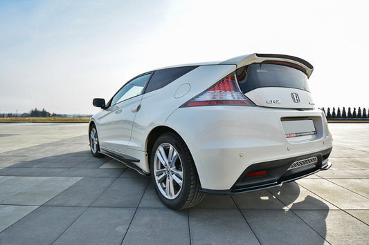 Mittlerer Diffusor Heck Ansatz für HONDA CR-Z schwarz Hochglanz