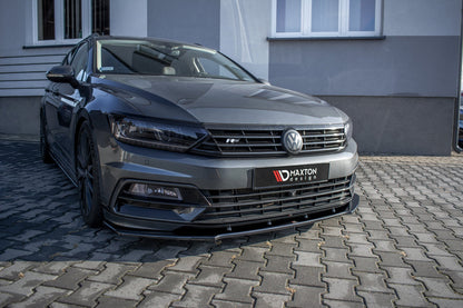 Front Ansatz V.1 für Volkswagen Passat R-Line B8 schwarz matt