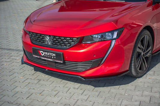 Front Ansatz V.1 für Peugeot 508 Mk2 schwarz Hochglanz