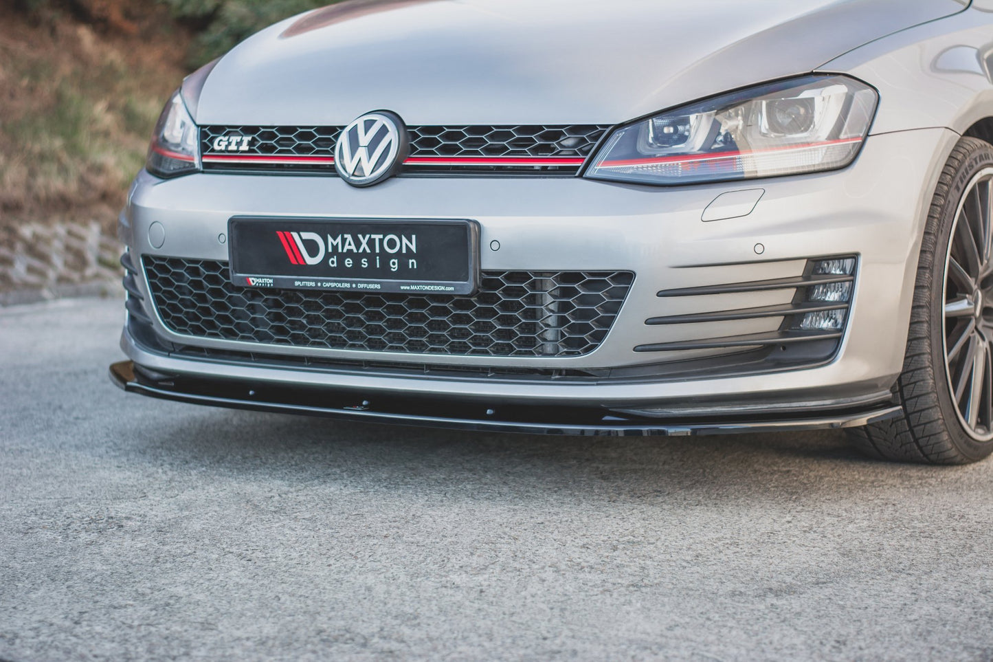Front Ansatz V.1 für VW Golf 7 GTI  Carbon Look