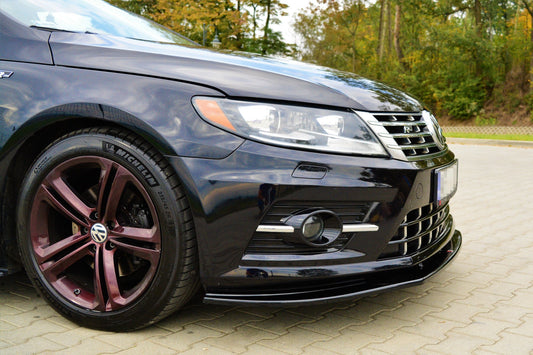 Front Ansatz für VOLKSWAGEN CC R-LINE schwarz matt