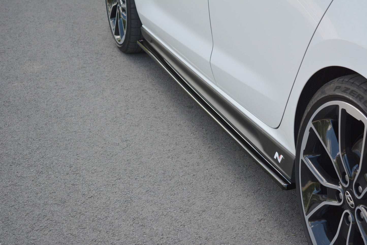 Seitenschweller Ansatz für V.1 für Hyundai I30 N Mk3 Hatchback / Fastback schwarz matt