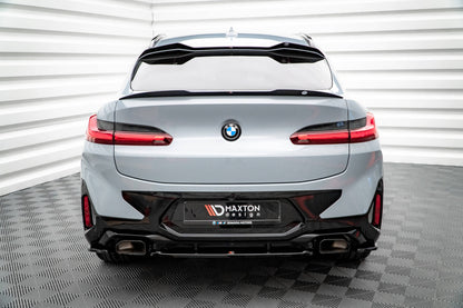 Mittlerer Diffusor Heck Ansatz für BMW X4 M-Paket G02 Facelift schwarz matt