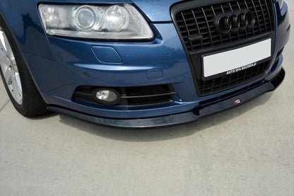 Front Ansatz für Audi A6 S-Line C6   Carbon Look