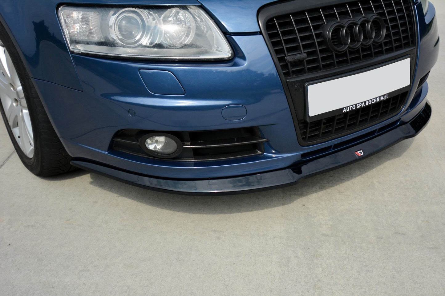 Front Ansatz für Audi A6 S-Line C6   schwarz Hochglanz