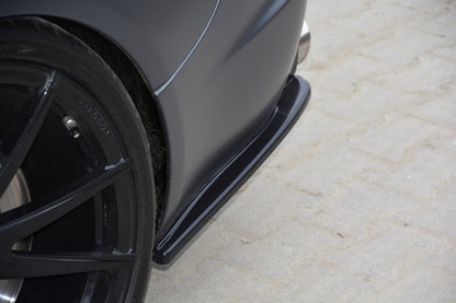 Heck Ansatz Flaps Diffusor für JAGUAR XF- R schwarz Hochglanz