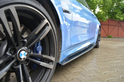 Seitenschweller Ansatz für BMW M4 F82 schwarz matt