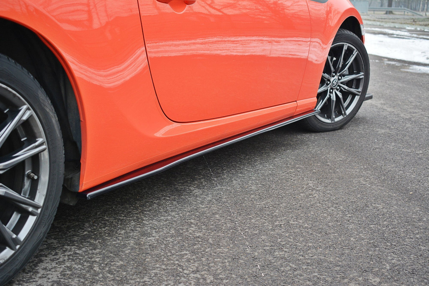Seitenschweller Ansatz für V.1 für SUBARU BRZ/ TOYOTA GT86 FACELIFT schwarz matt