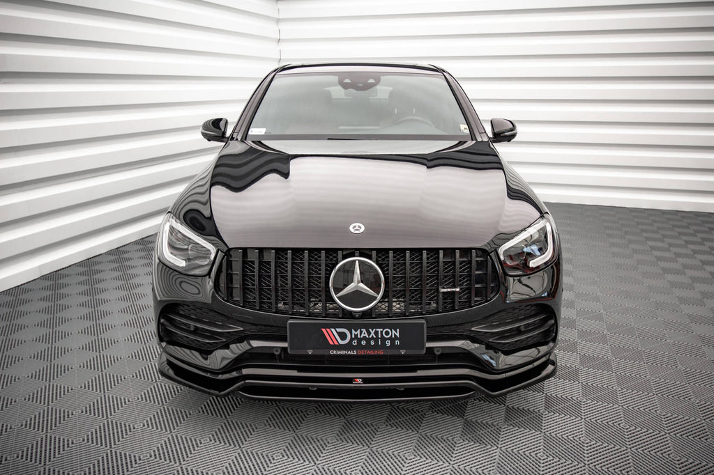 Front Ansatz für Mercedes-Benz GLC Coupe AMG-Line C253 Facelift schwarz matt
