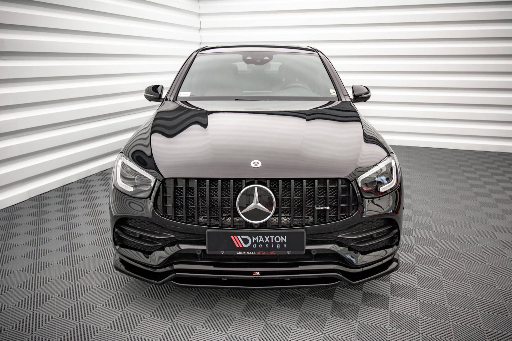 Front Ansatz für Mercedes-Benz GLC Coupe AMG-Line C253 Facelift Carbon Look