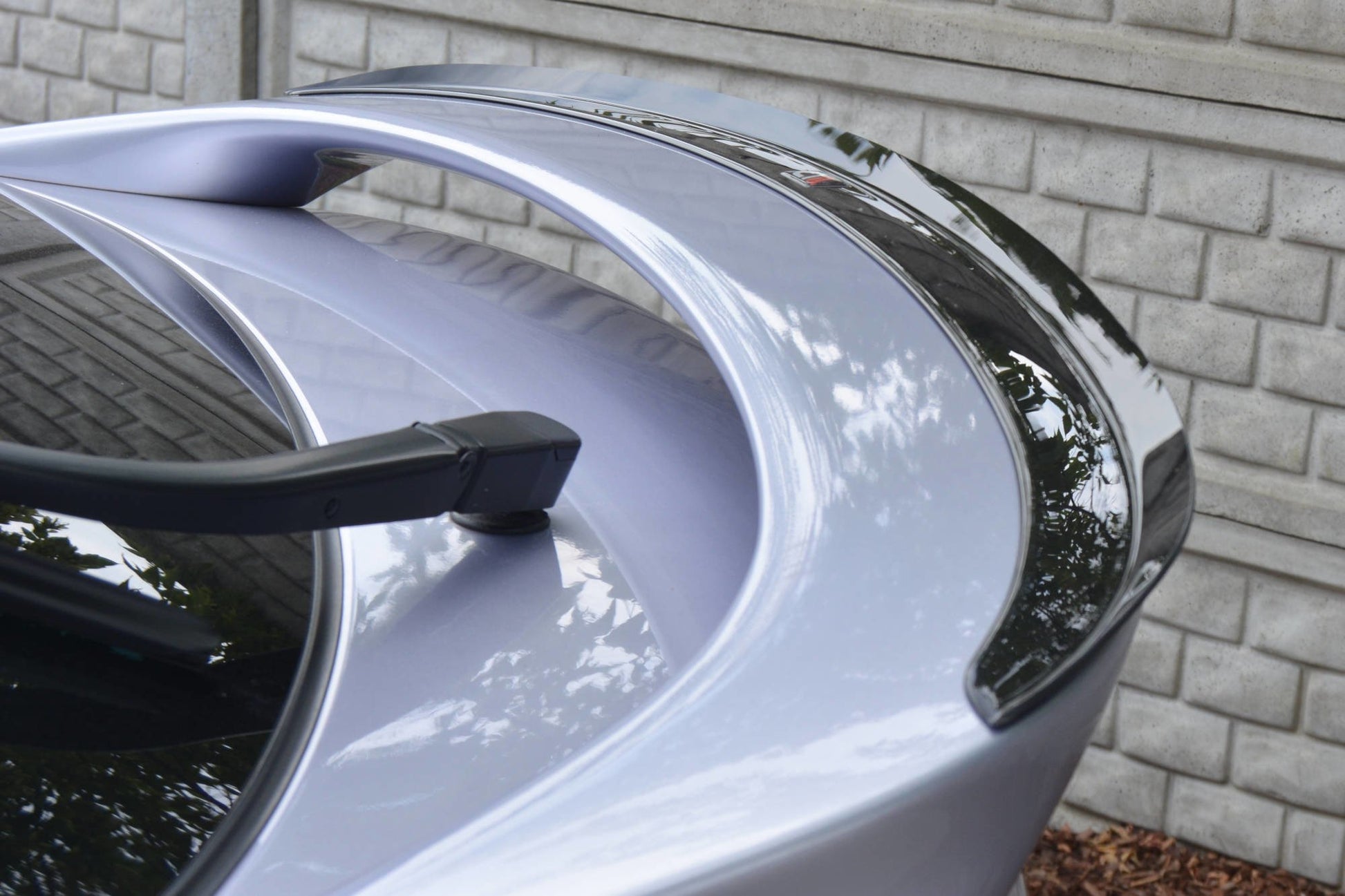 Spoiler CAP für MAZDA 6 MK2 SPORT HATCH (GH-SERIES) vor Facelift schwarz Hochglanz