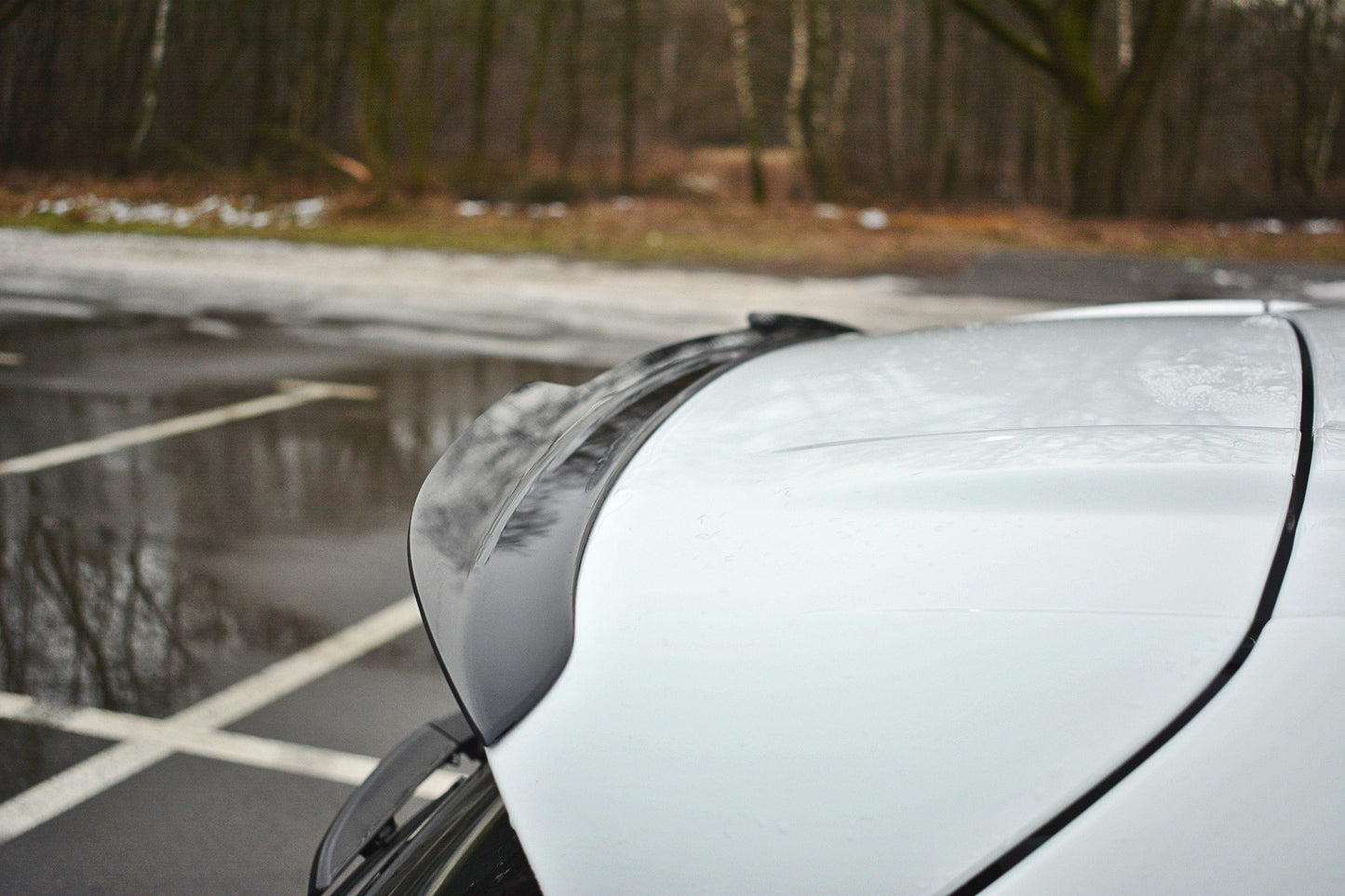 Spoiler CAP für RENAULT CLIO MK4 RS schwarz matt