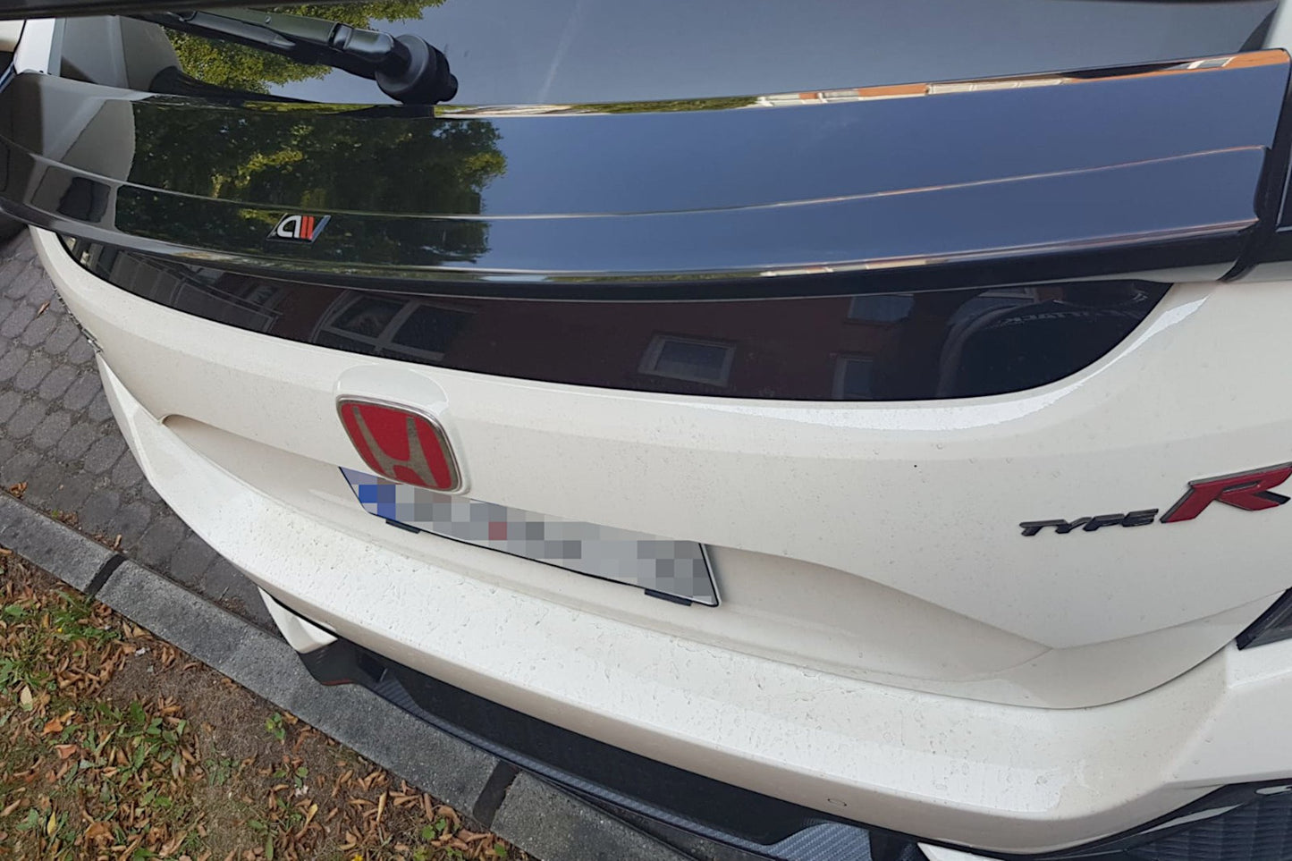 Unterer Spoiler CAP V.3 für HONDA CIVIC X TYPE R schwarz Hochglanz