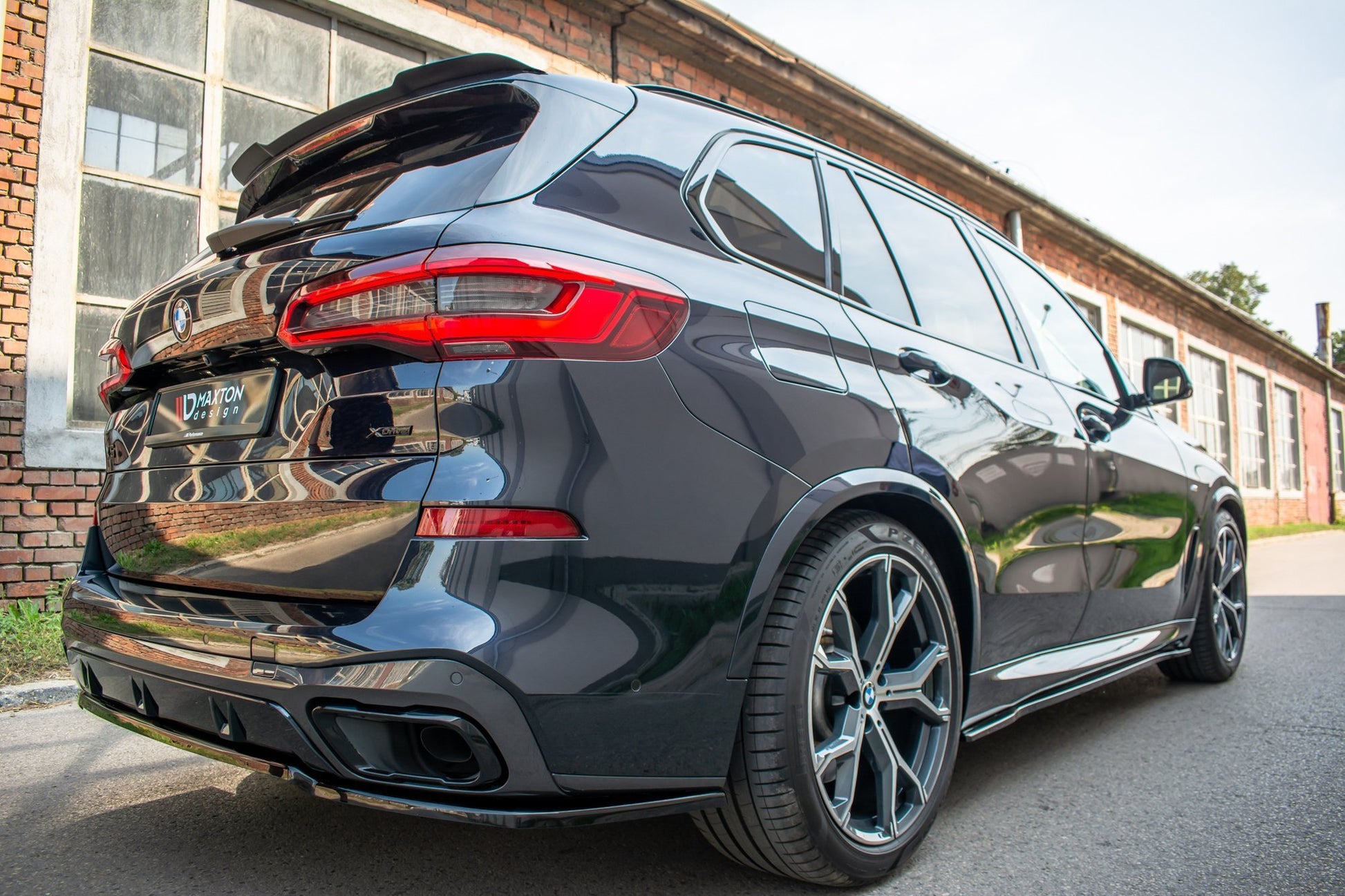 Seitenschweller Ansatz für BMW X5 G05 M Paket schwarz Hochglanz