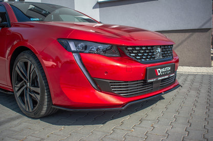 Front Ansatz V.1 für Peugeot 508 Mk2 schwarz Hochglanz