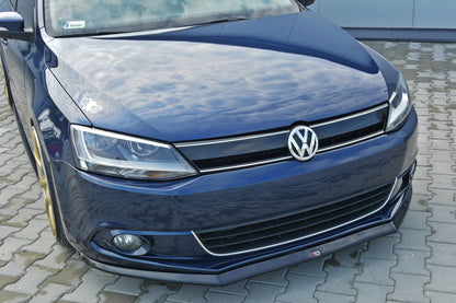Front Ansatz V.2 für VOLKSWAGEN JETTA MK6 SEDAN vor Facelift Carbon Look