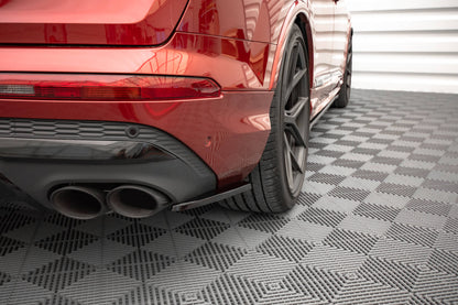Heck Ansatz Flaps Diffusor für Audi SQ7 /Q7 S-Line Mk2 (4M) Facelift  schwarz Hochglanz