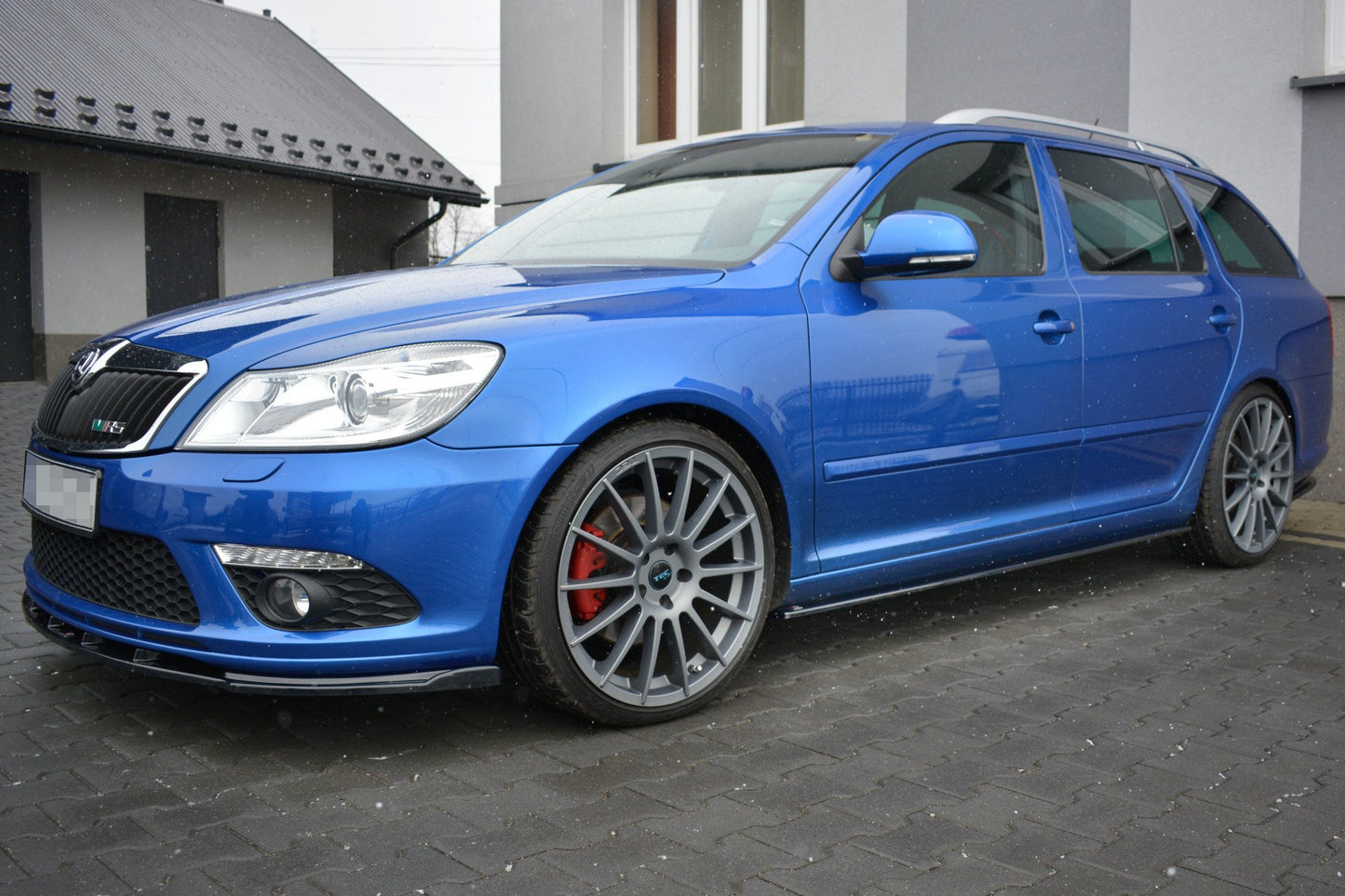 Seitenschweller Ansatz für Skoda Octavia RS Mk2 / Mk2 FL schwarz Hochglanz