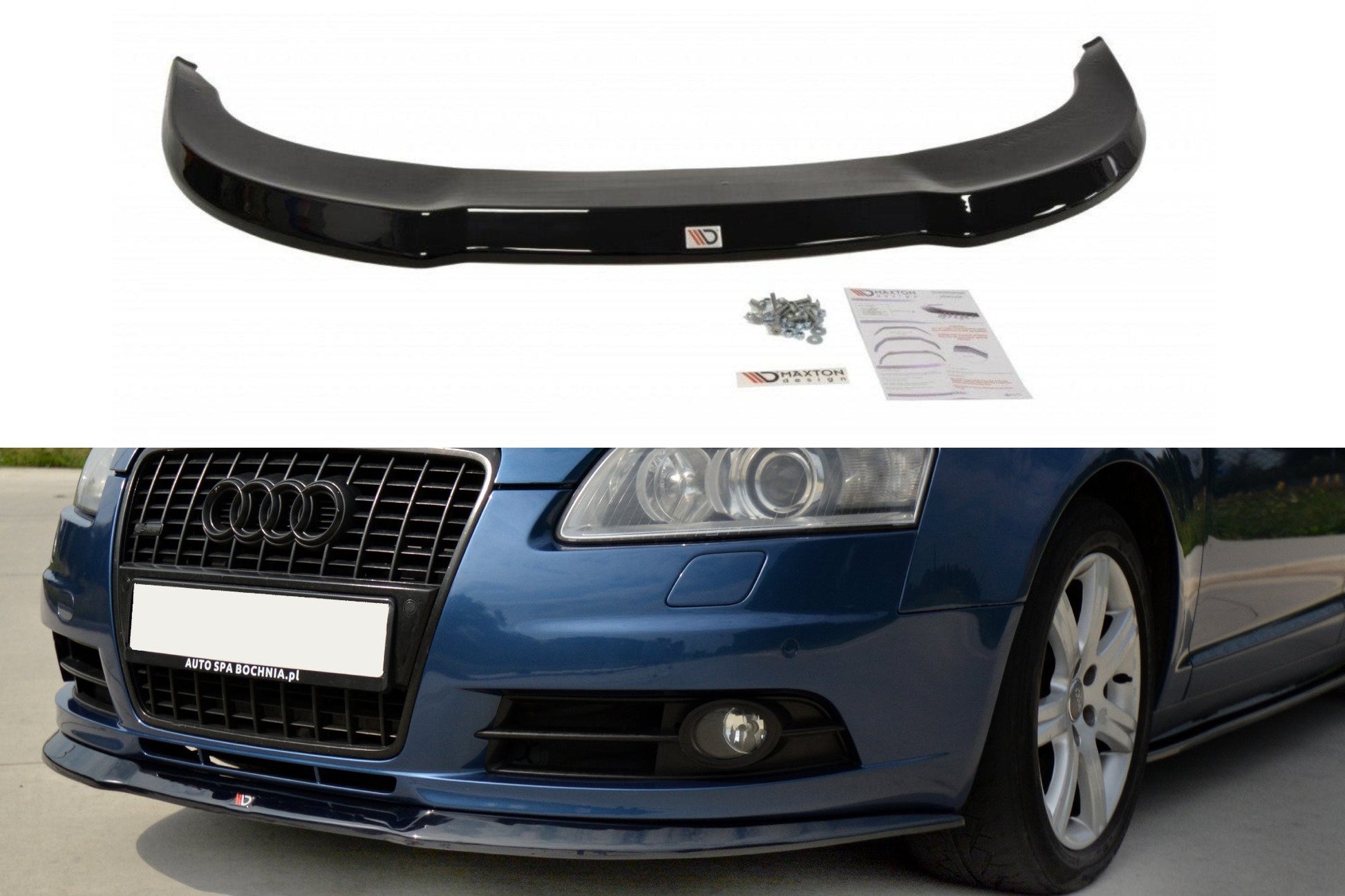 Front Ansatz für Audi A6 S-Line C6   Carbon Look