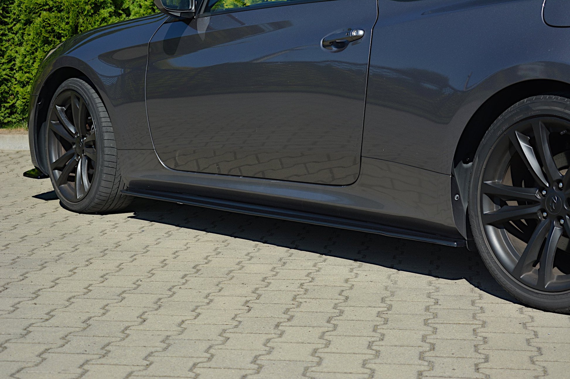 Seitenschweller Ansatz für HYUNDAI GENESIS COUPÉ MK.1 schwarz matt