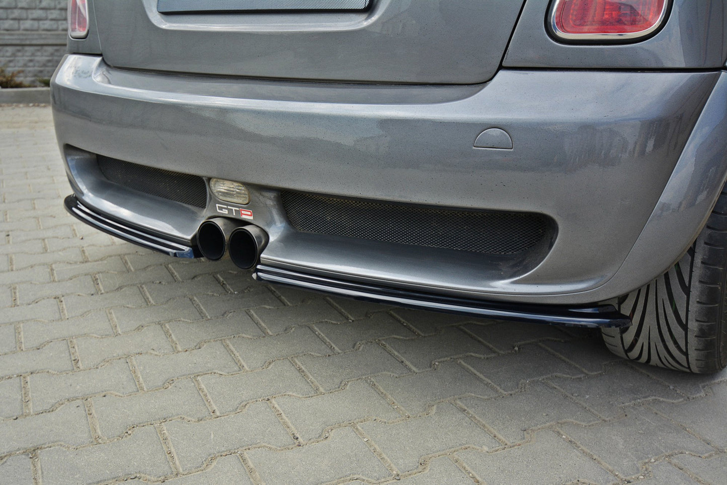 Heck Ansatz Flaps Diffusor für MINI R53 COOPER S JCW schwarz matt