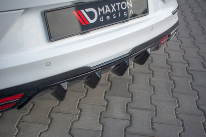 Diffusor Heck Ansatz für Kia ProCeed GT Mk 3 schwarz Hochglanz