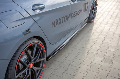 Seitenschweller Ansatz für V.1 für BMW 1er F40 M-Paket/ M135i  schwarz matt
