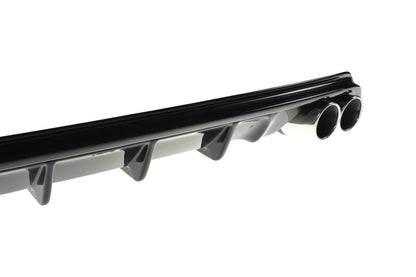 Diffusor Heck Ansatz für Ford Focus Mk4 St-line schwarz Hochglanz