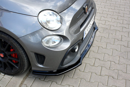 Front Ansatz für FIAT 500 ABARTH MK1 FACELIFT schwarz Hochglanz